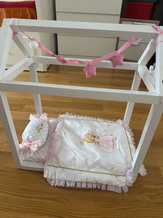 Cama cuna madera muñecas