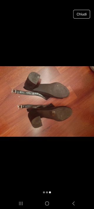 Sandali neri open toe