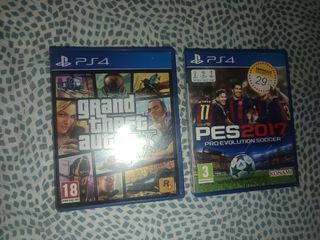 PS4 (PlayStation 4): GTA V + PES 2017