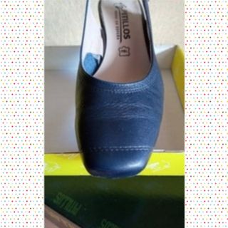 Zapatos Pitillos destalonados azules 36
