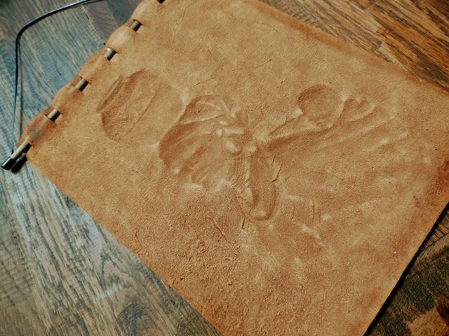 Cuero repujado: Decoración pared