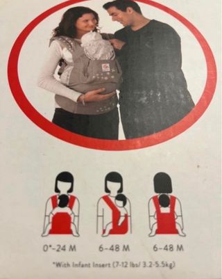 Mochila portabebés Ergobaby 0-48+ cogin
