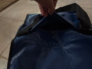 Bolsa azul impermeable