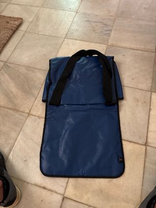 Bolsa azul impermeable