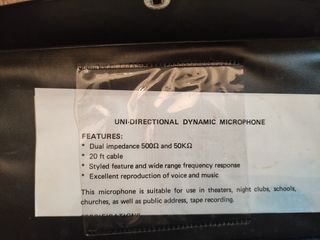 Microfono vintage C119-D Dynamic