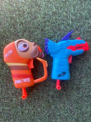 2 Pistolas Nerf Fortnite DinoSquad y fortnite 