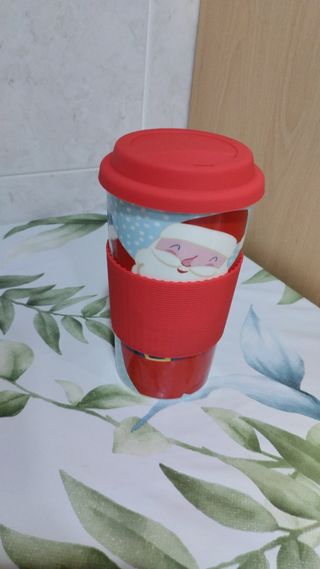 Taza Navidad Papa Noel cerámica