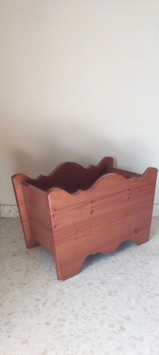 Macetero madera - Marrón (55 x 30 x 35)