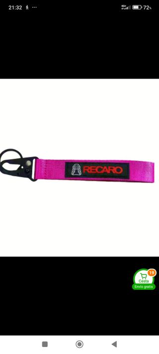 LLAVEROS RECARO VARIOS COLORES MUY BONITOS