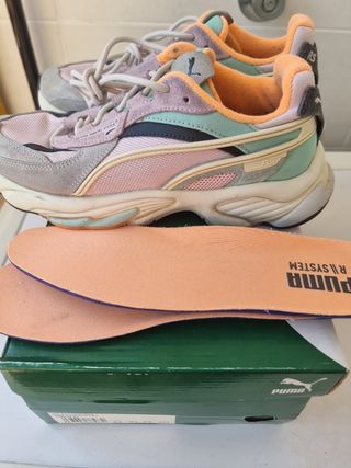 Zapatillas Puma Rosa-Turquesa