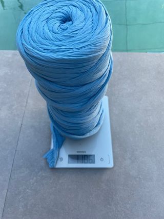 2 ovillos trapillo azul