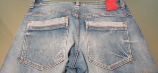 Vaqueros Zara tiro alto 36
