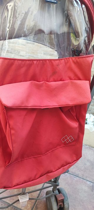 Silla paseo Maclaren roja