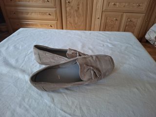 Zapatos ante beige niño -talla 38