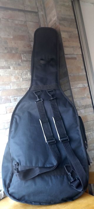 Funda guitarra acústica negra