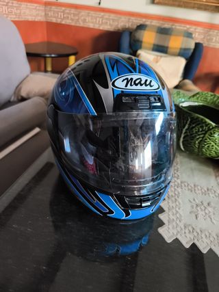 Casco moto Nau - Azul y Negro