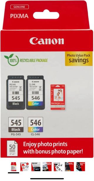 Cartucce Canon PG-545/CL-546 + 50carta 4x6. i