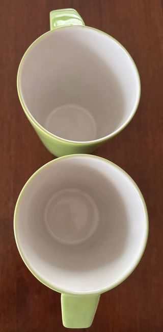 2 Tazzoni Ceramica Verde