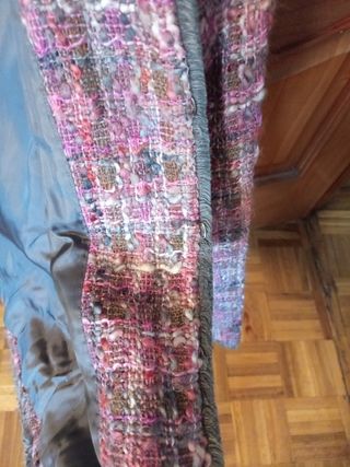 Chaqueta Purificación García - Rosa y Gris