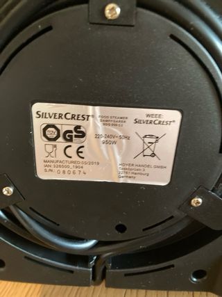 Vaporera SilverCrest - Cocina al vapor