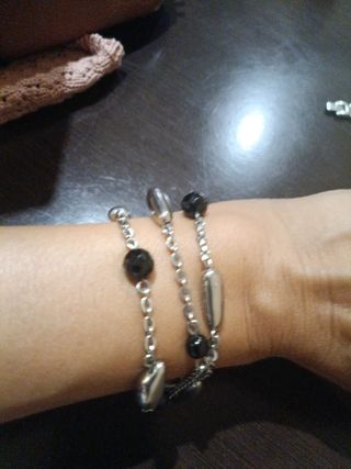 Pulsera Viceroy plata 3 cadenas