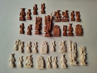 Scacchiera vintage, materiali preziosi "no oro"