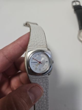 Reloj Fossil mujer blanco plata