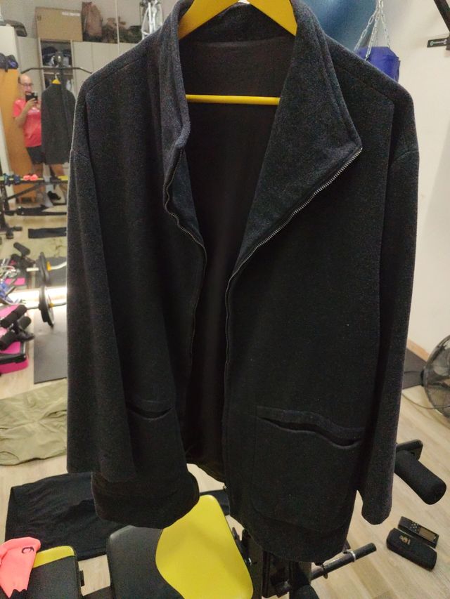 Chaqueta negra Domínguez gris jaspeado