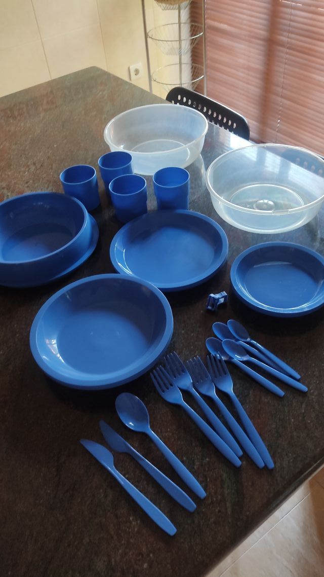 Juego de Camping - Vajilla Plástica