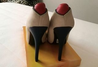 Tacones Blanco tricolor