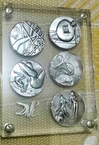 Monedas Colección 10 Mandamientos Salvador Dalí.