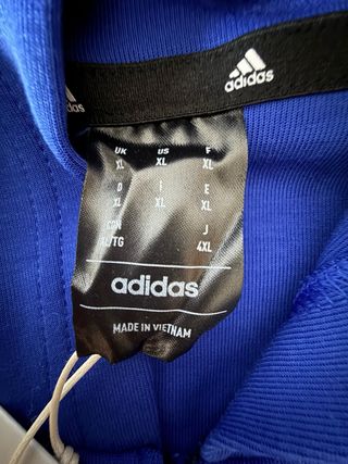 Chaqueta Adidas azul con capucha