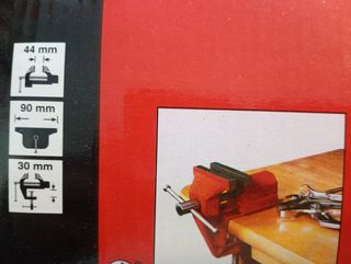 Mini torno de bancada - Vermelho