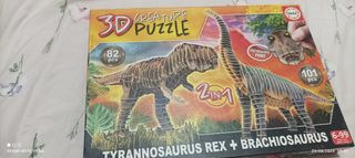 Puzzle 3D Dinosaurios 2x1