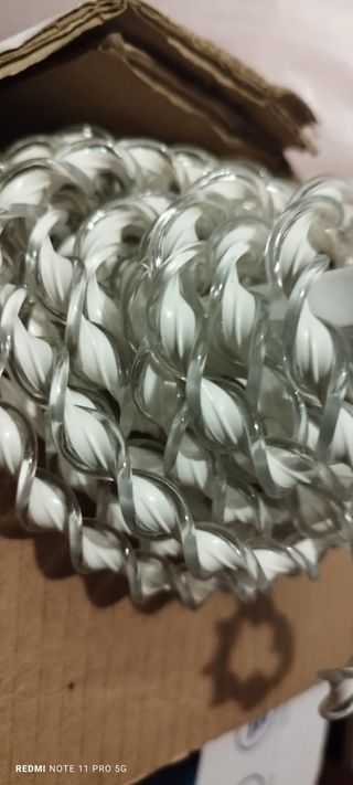 Tenda separatrice in PVC bianco trasparente