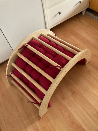 Arco de madera infantil con rampa