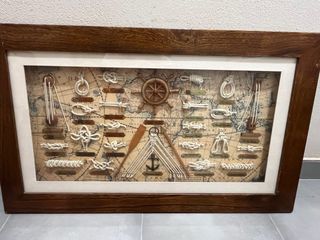 Cuadro decorativo nudos marineros