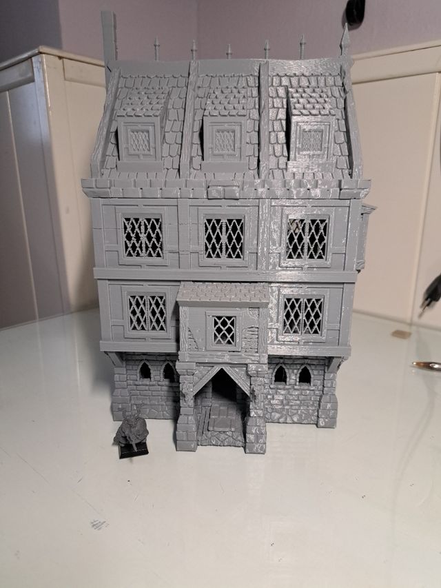 Escenografía casa3D medieval cm x 17 cm x 1