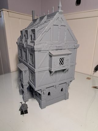 Escenografía casa3D medieval cm x 17 cm x 1
