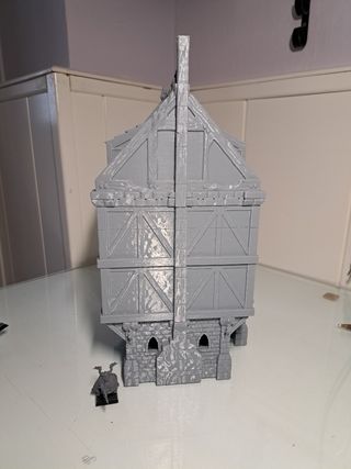 Escenografía casa3D medieval cm x 17 cm x 1