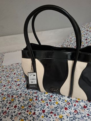 Bolso GMZ negro y beige