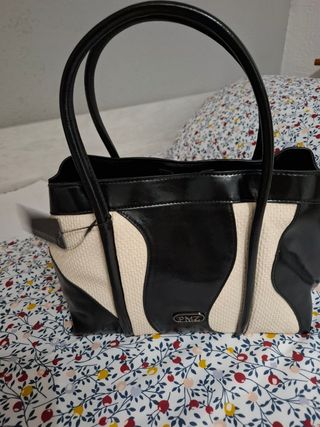 Bolso GMZ negro y beige