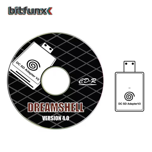 Adaptador SD/TF Bitfunx + CD DreamShell v4.0 NUEVO
