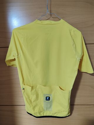 Maillot ciclismo Pissei amarillo y negro talla M