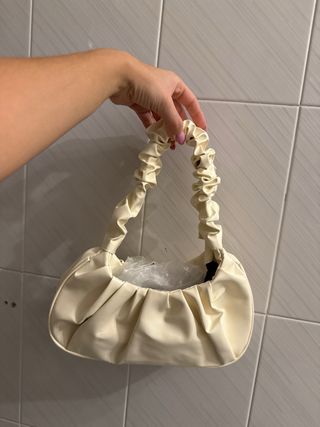 Borsa a secchiello beige