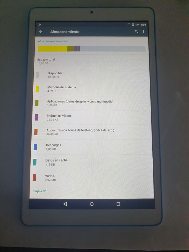 Tablet Alcatel A3 10" blanca y azul