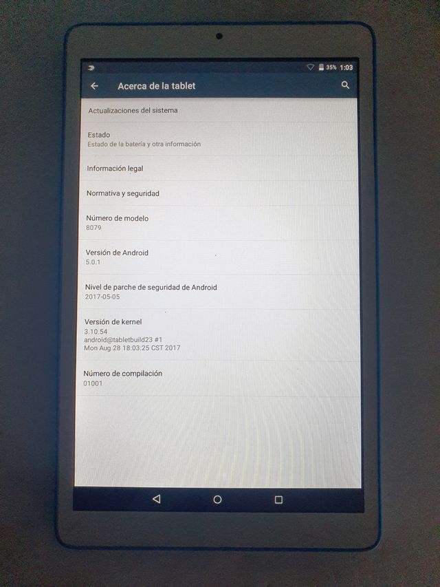 Tablet Alcatel A3 10" blanca y azul