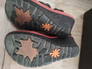 Sandalias Art tacón negras rojas 40