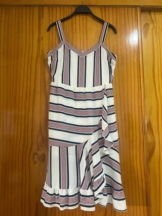 Vestido rayas rojas y blancas