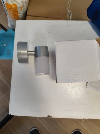 Lámpara LED foco - Metal y cristal